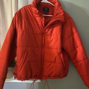 Red bubble jacket